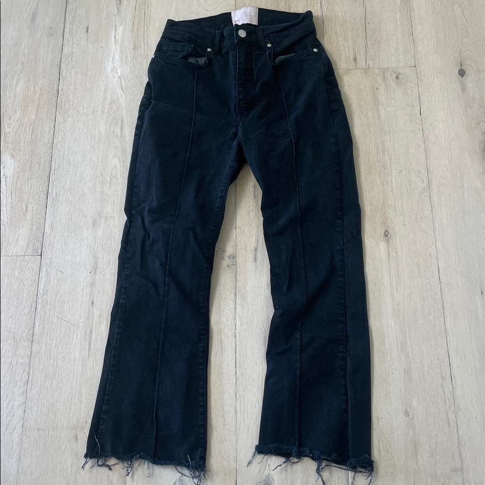 REVICE High Rise Flare Boho Black Jeans